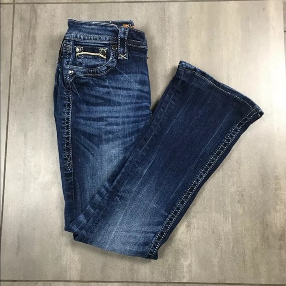 Women's ROCK REVIVAL Boot Cut Denim Jeans - Picture 2 of 7